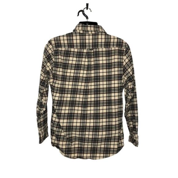 JACHS Heavyweight Tan Brown Plaid Flannel Shacket Men’s Medium - Picture 8 of 16